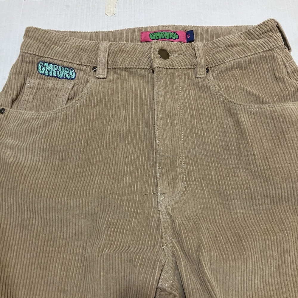 Empyre‎ Tori Pants Womens Size 5 Corduroy High Rise Straight Leg Skater Tan